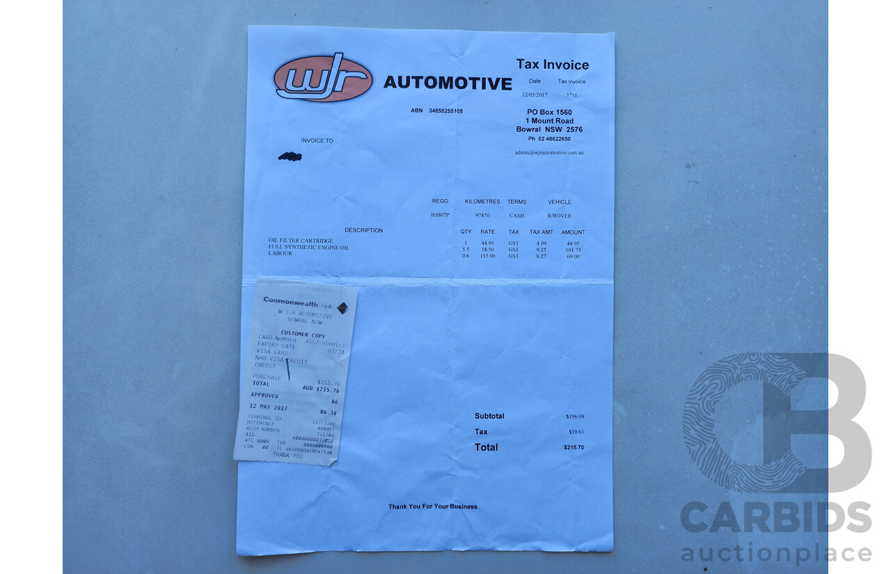 2/2009 Range Rover Range Rover Sport 2.7 TdV6 MY09 4d Wagon Black 2.7L