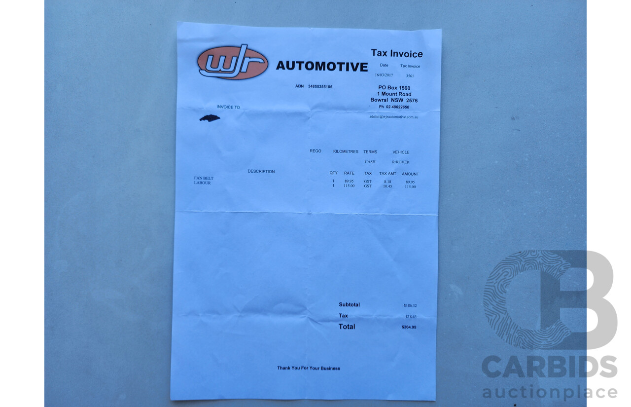 2/2009 Range Rover Range Rover Sport 2.7 TdV6 MY09 4d Wagon Black 2.7L