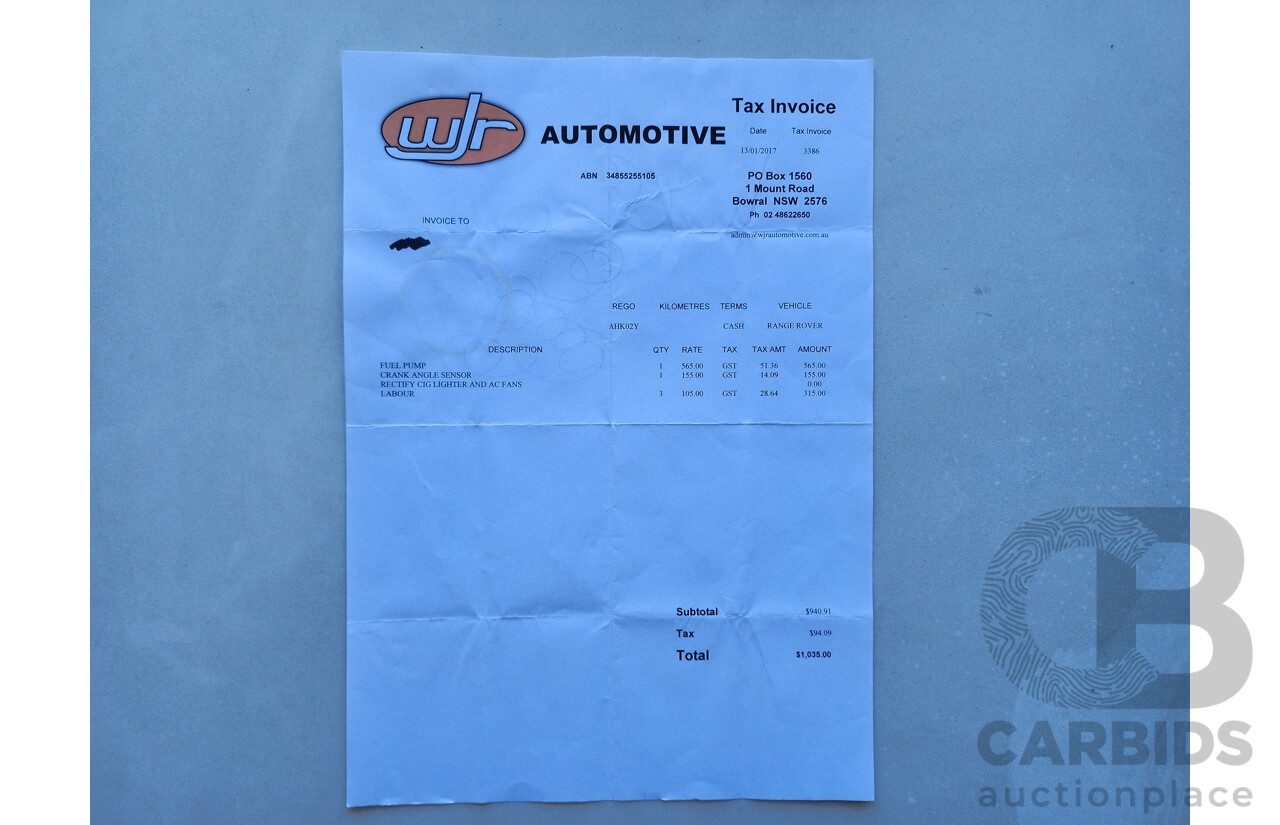 2/2009 Range Rover Range Rover Sport 2.7 TdV6 MY09 4d Wagon Black 2.7L