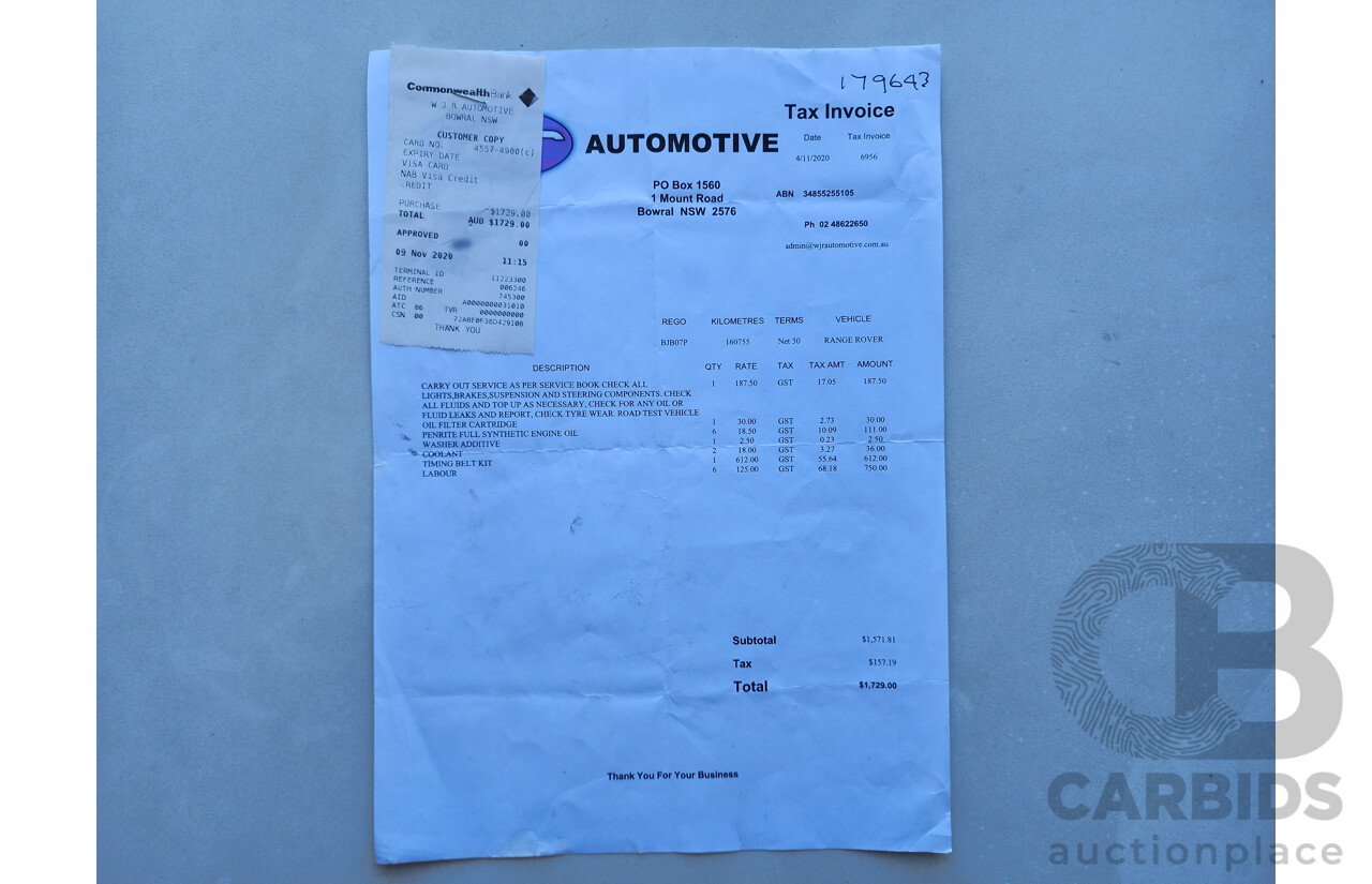 2/2009 Range Rover Range Rover Sport 2.7 TdV6 MY09 4d Wagon Black 2.7L