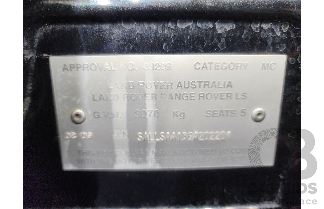 2/2009 Range Rover Range Rover Sport 2.7 TdV6 MY09 4d Wagon Black 2.7L