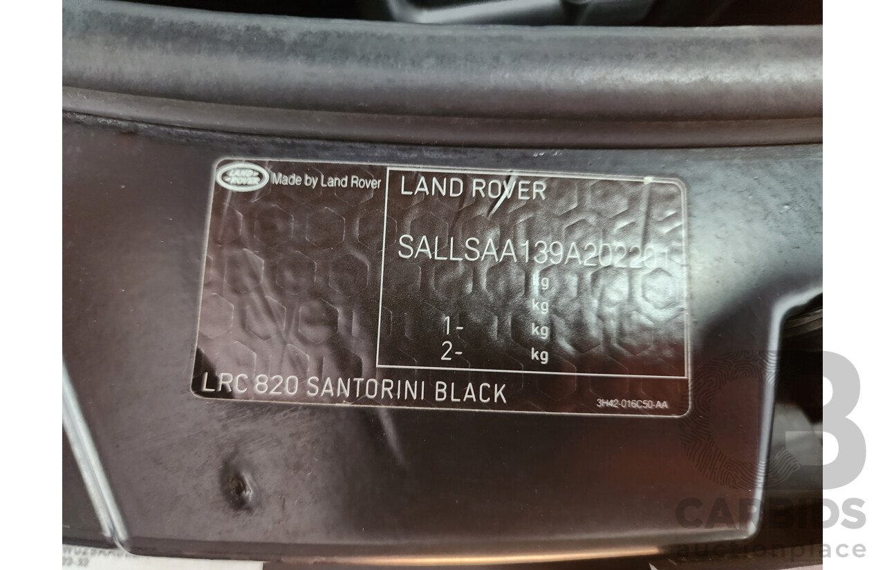 2/2009 Range Rover Range Rover Sport 2.7 TdV6 MY09 4d Wagon Black 2.7L