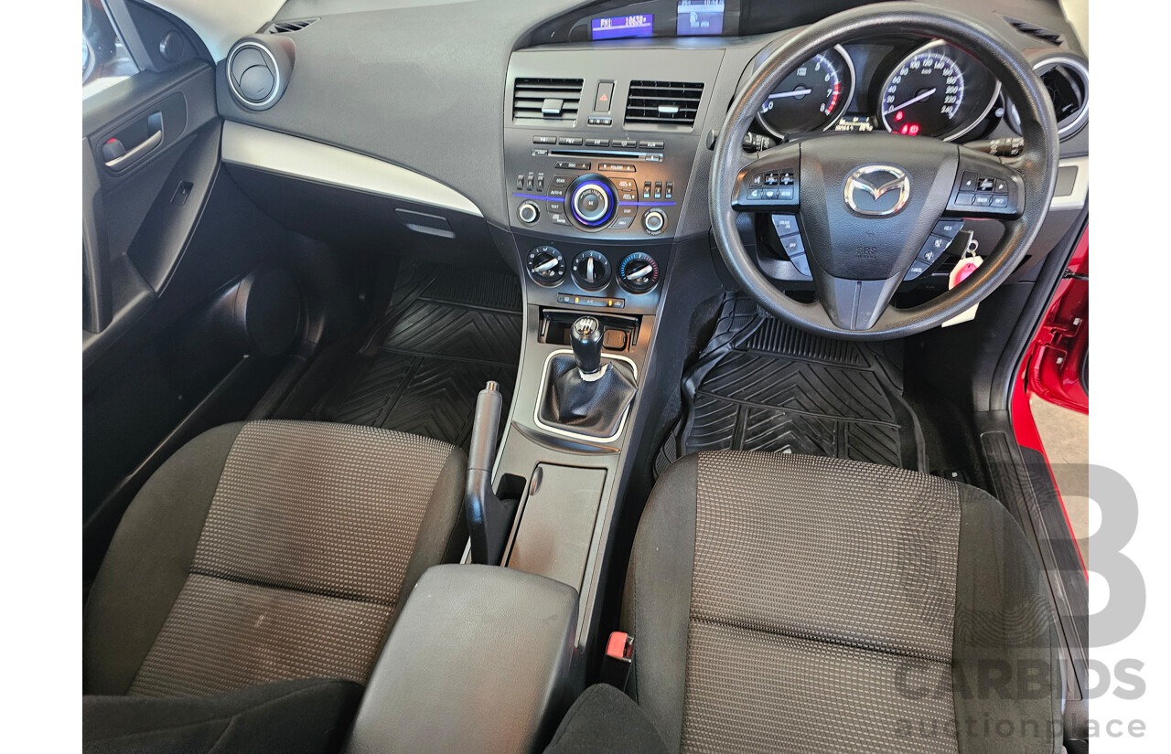 8/2013 Mazda Mazda3 NEO BL MY13 5d Hatchback Red 2.0L