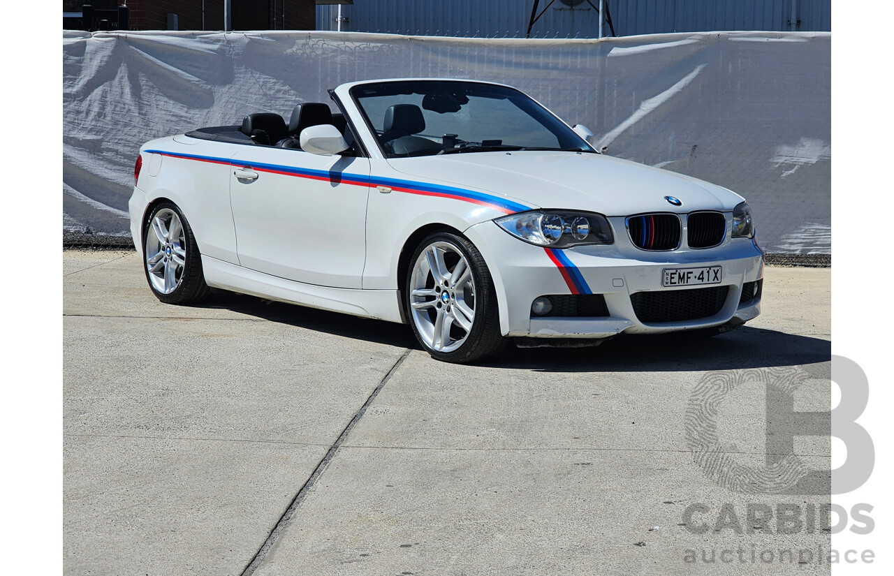 6/2010 BMW 118d E88 MY09 2d Convertible White 2.0L
