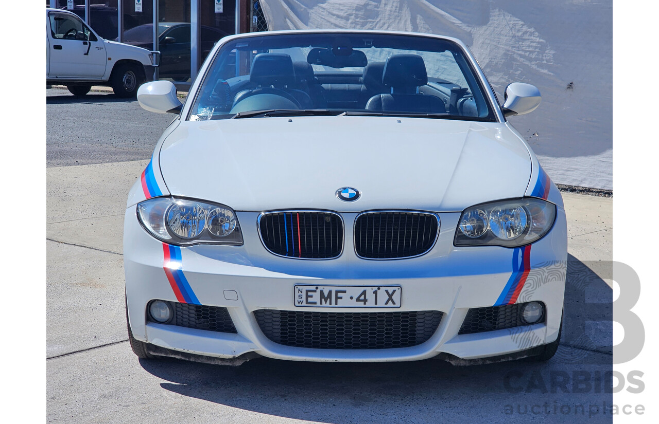 6/2010 BMW 118d E88 MY09 2d Convertible White 2.0L