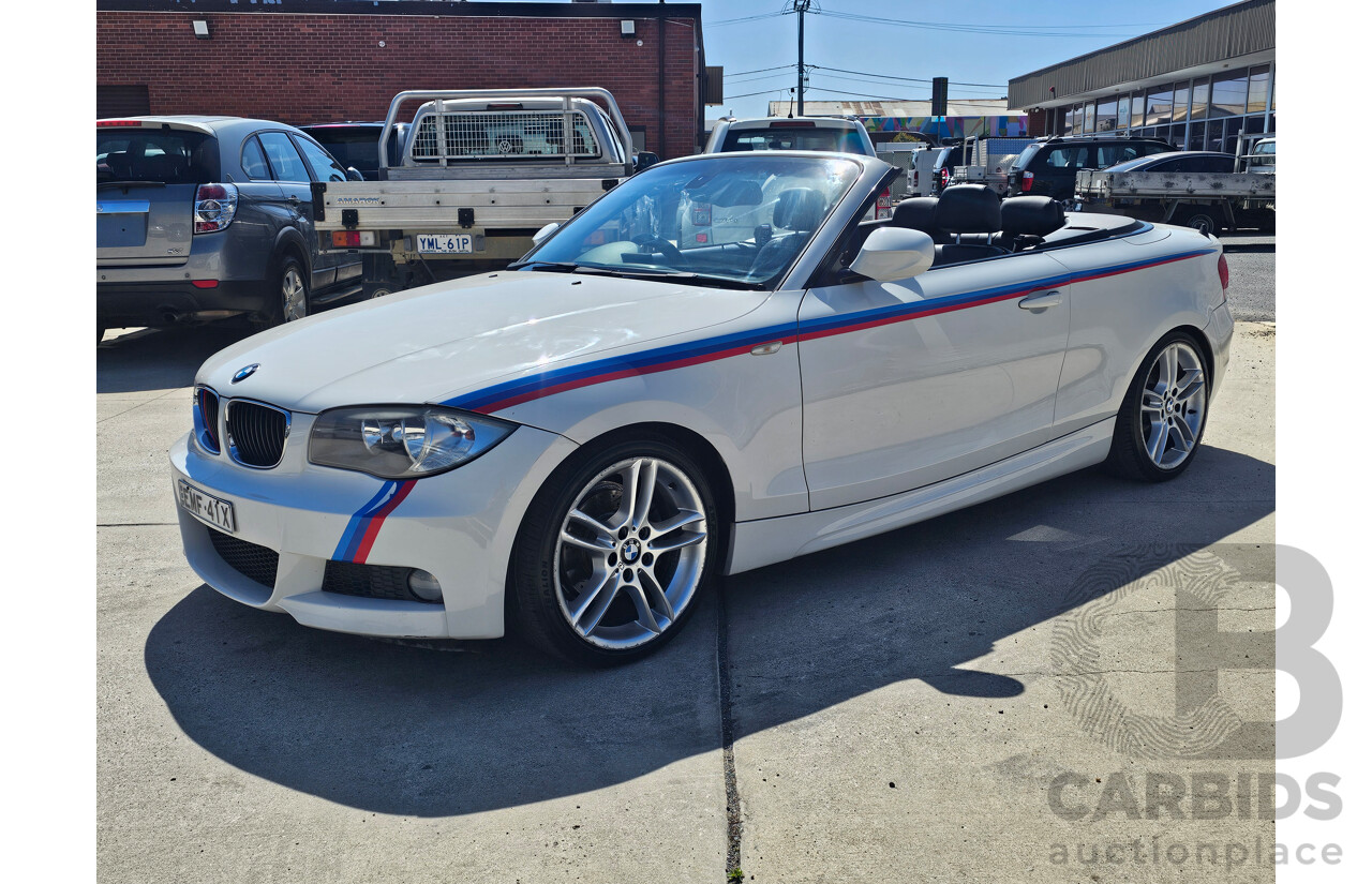 6/2010 BMW 118d E88 MY09 2d Convertible White 2.0L