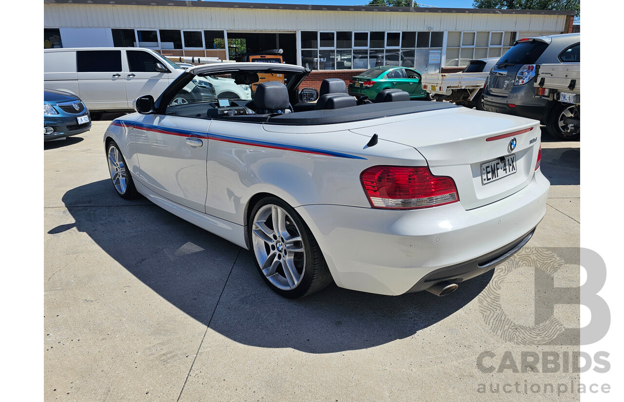 6/2010 BMW 118d E88 MY09 2d Convertible White 2.0L