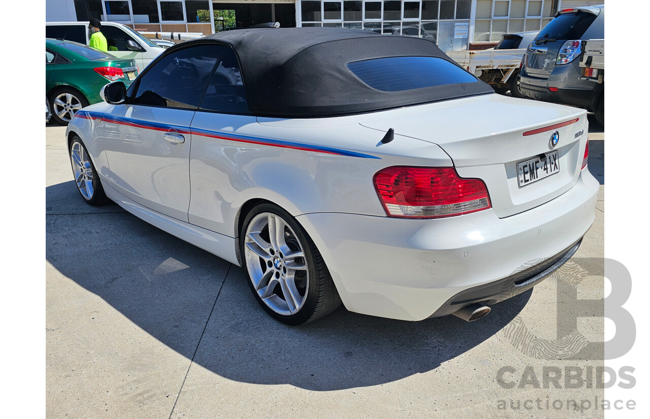 6/2010 BMW 118d E88 MY09 2d Convertible White 2.0L