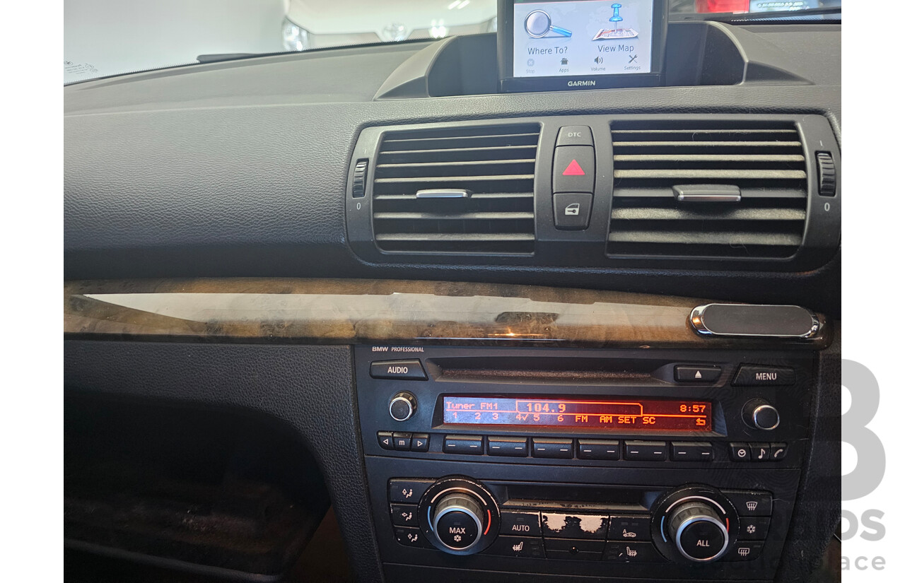 6/2010 BMW 118d E88 MY09 2d Convertible White 2.0L