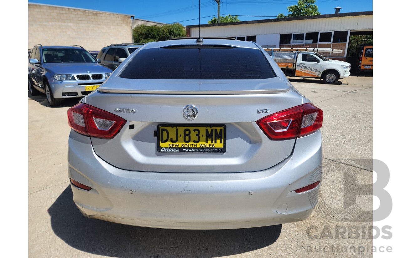 12/2018 HOLDEN ASTRA LTZ (5YR) BL MY18 4D sedan Silver 1.4L Turbo