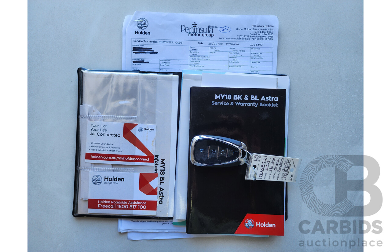 12/2018 HOLDEN ASTRA LTZ (5YR) BL MY18 4D sedan Silver 1.4L Turbo