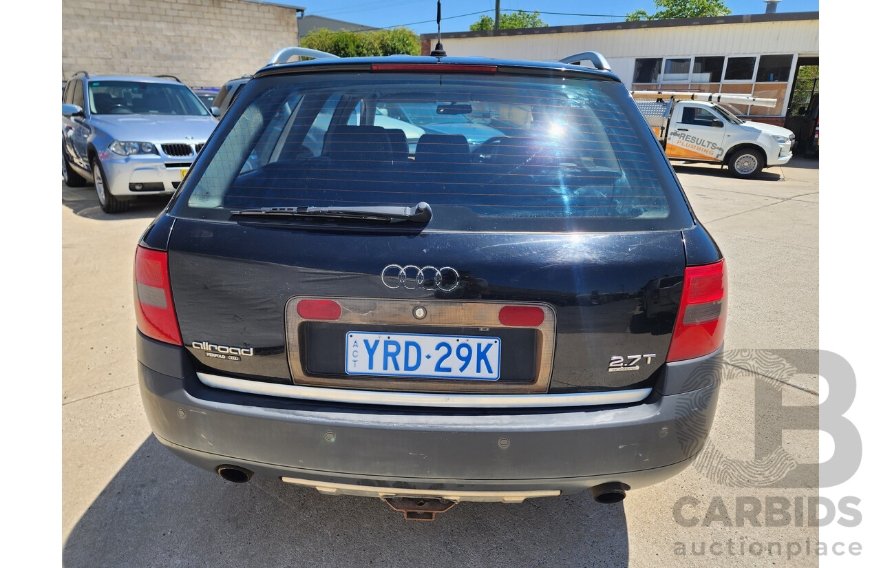 3/2002 Audi Allroad Quattro  C5 4d Wagon Black 2.7L Biturbo