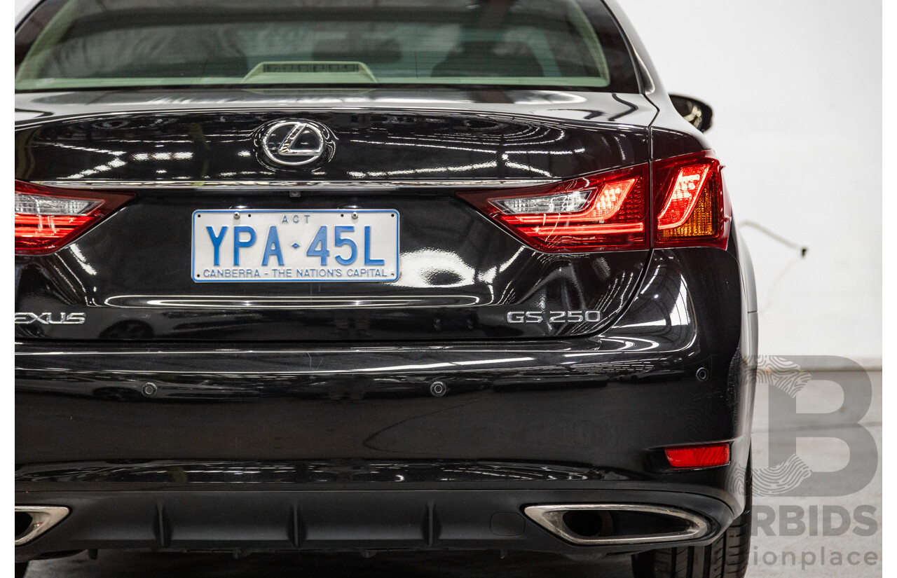 3/2012 Lexus GS250 Sport Luxury GRL11R 4d Sedan Metalic Black V6 2.5L