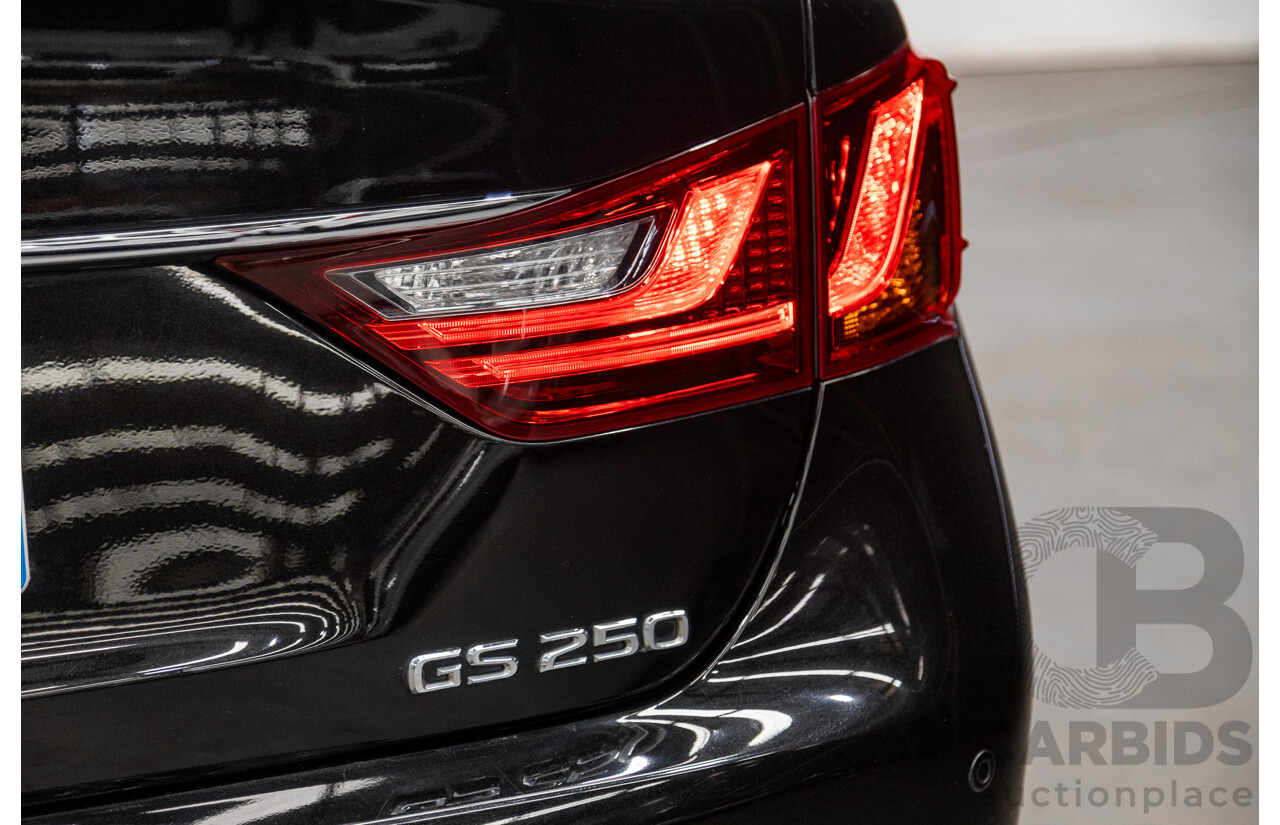 3/2012 Lexus GS250 Sport Luxury GRL11R 4d Sedan Metalic Black V6 2.5L