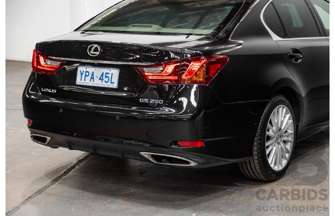 3/2012 Lexus GS250 Sport Luxury GRL11R 4d Sedan Metalic Black V6 2.5L