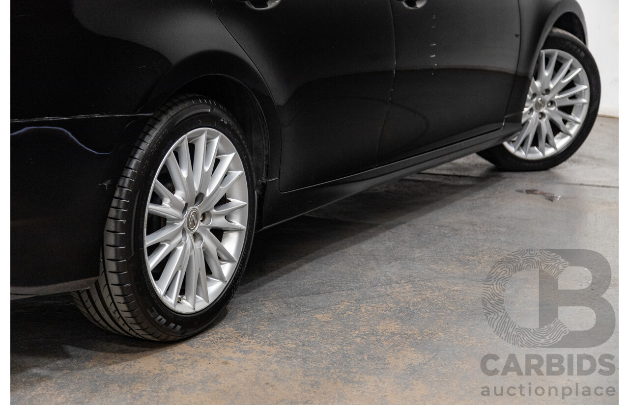 3/2012 Lexus GS250 Sport Luxury GRL11R 4d Sedan Metalic Black V6 2.5L