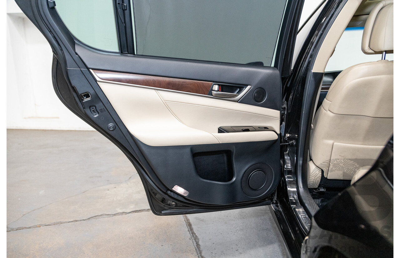 3/2012 Lexus GS250 Sport Luxury GRL11R 4d Sedan Metalic Black V6 2.5L