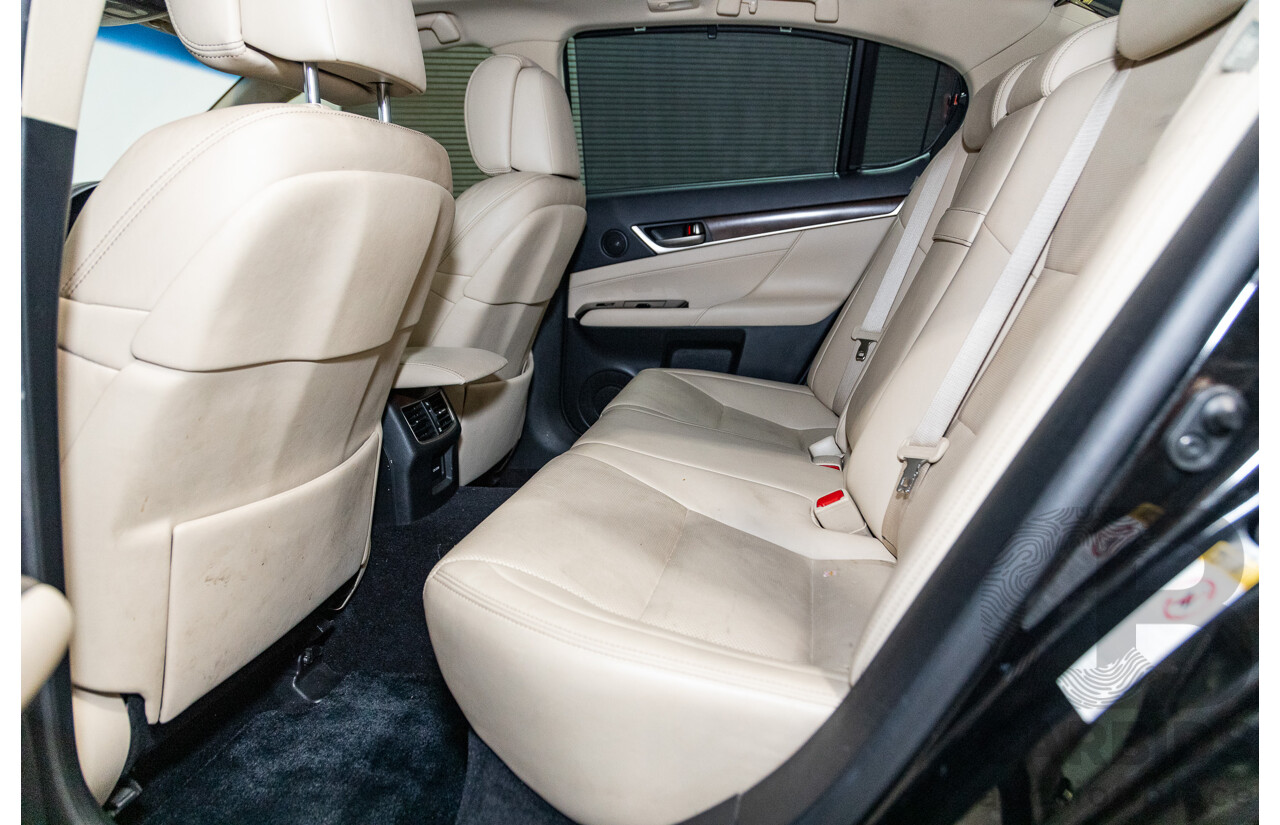 3/2012 Lexus GS250 Sport Luxury GRL11R 4d Sedan Metalic Black V6 2.5L