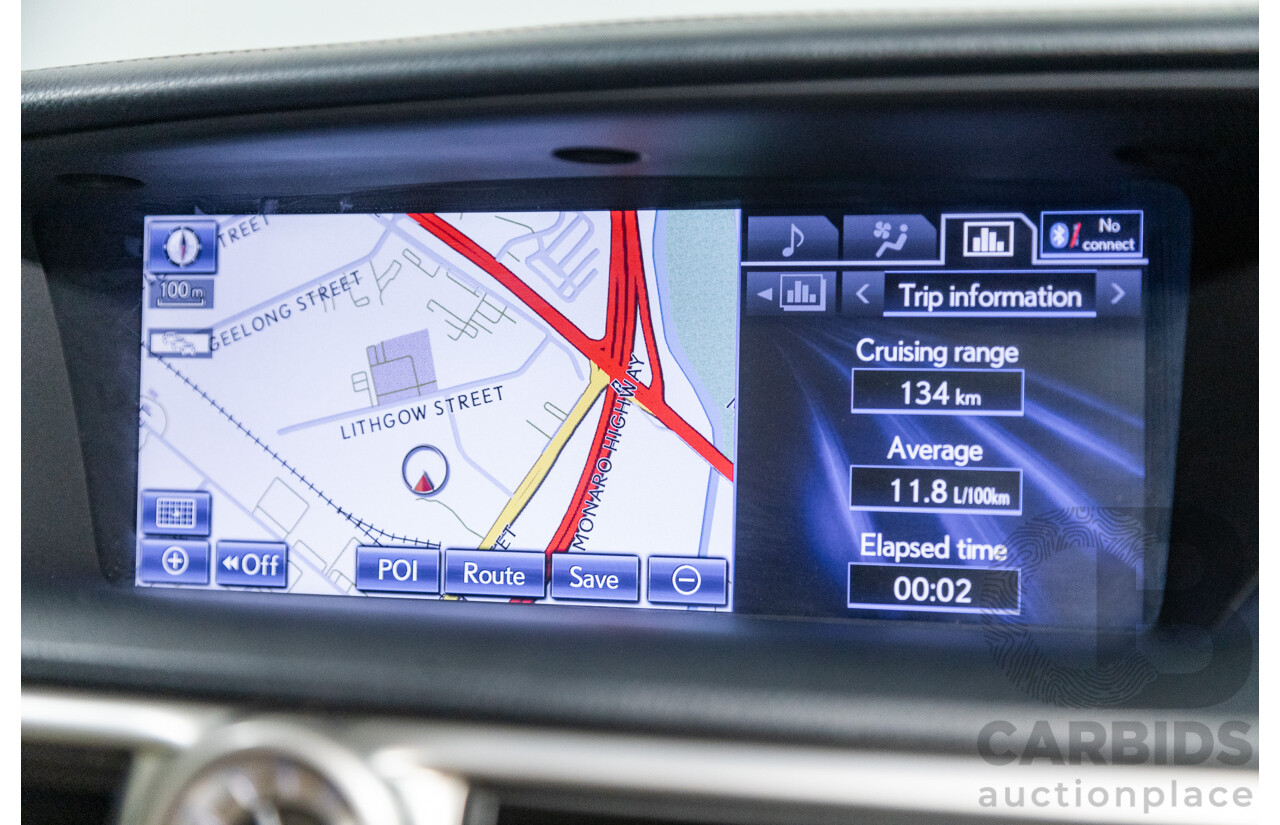 3/2012 Lexus GS250 Sport Luxury GRL11R 4d Sedan Metalic Black V6 2.5L