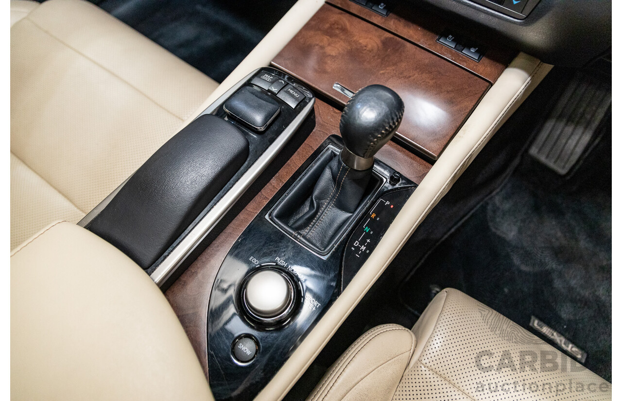 3/2012 Lexus GS250 Sport Luxury GRL11R 4d Sedan Metalic Black V6 2.5L