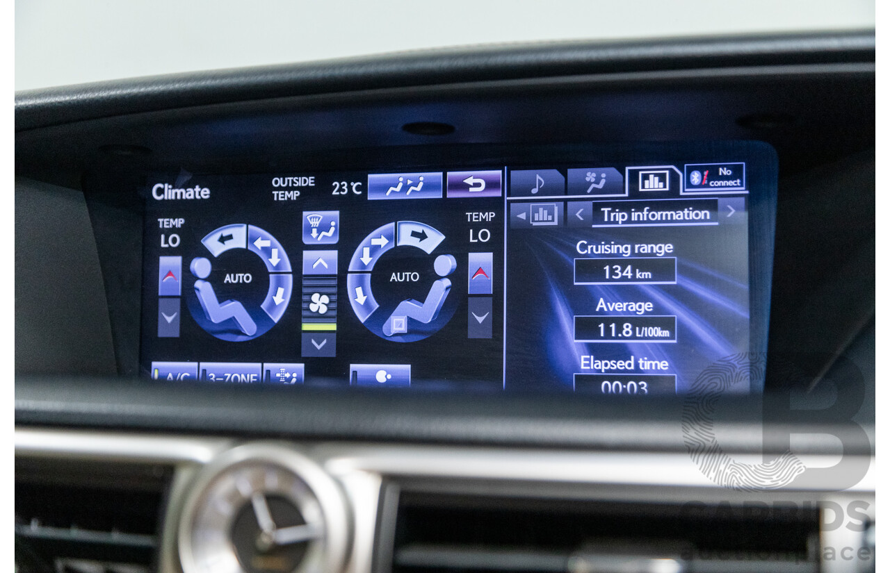 3/2012 Lexus GS250 Sport Luxury GRL11R 4d Sedan Metalic Black V6 2.5L