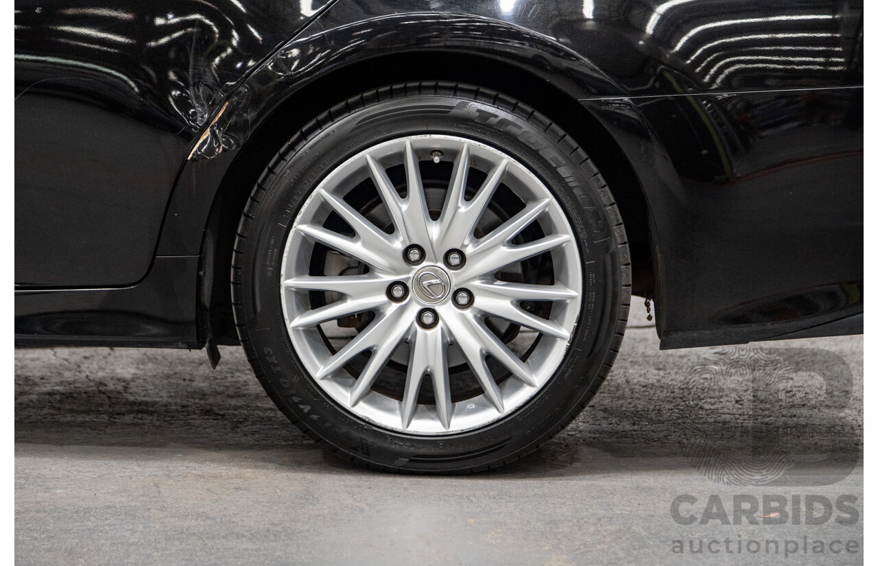 3/2012 Lexus GS250 Sport Luxury GRL11R 4d Sedan Metalic Black V6 2.5L