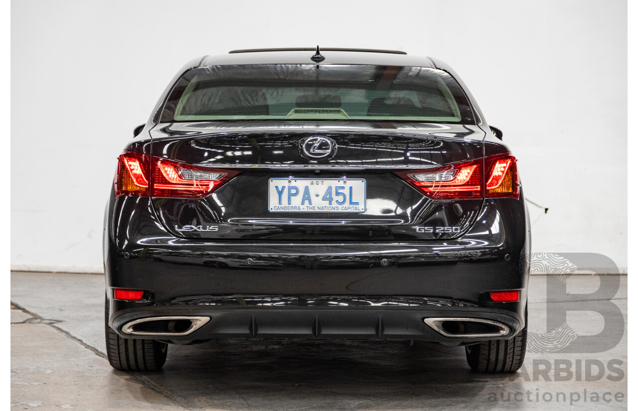 3/2012 Lexus GS250 Sport Luxury GRL11R 4d Sedan Metalic Black V6 2.5L
