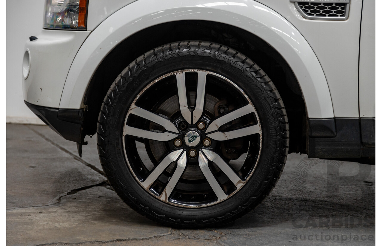 10/2012 Land Rover Discovery 4 3.0 SDV6 SE (4x4) MY12 4d Wagon Fuji White Twin Turbo Diesel V6 3.0L - 7 Seater
