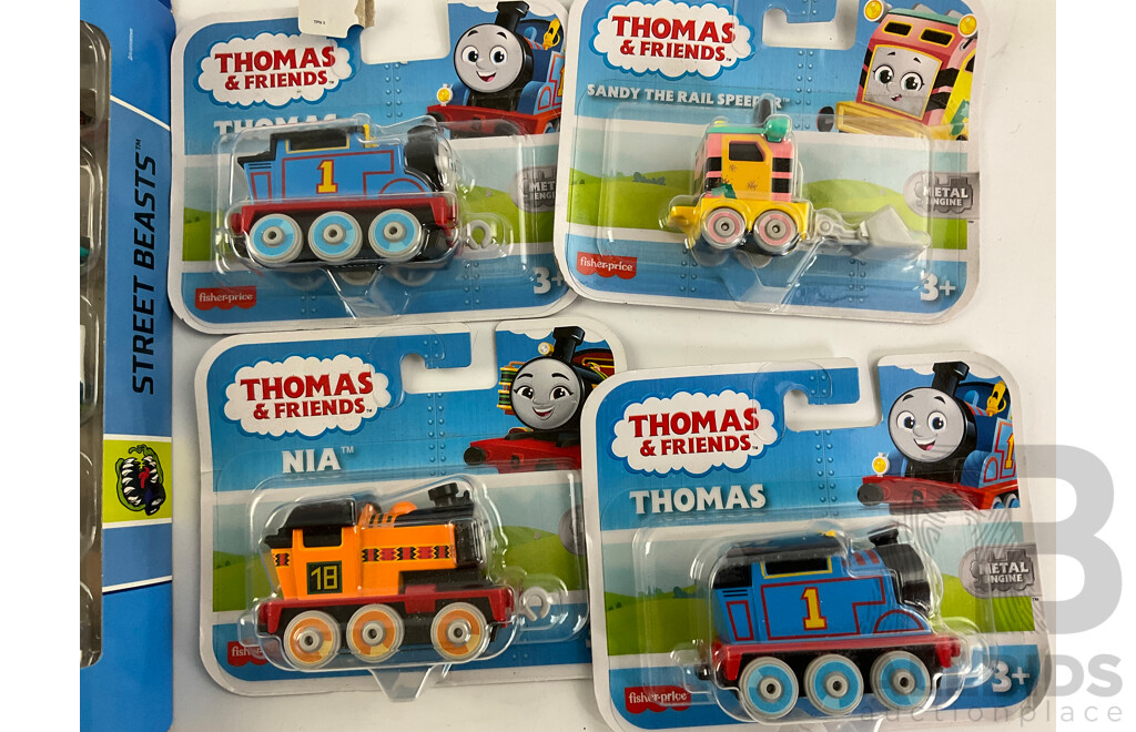 Boxed Hot Wheels Street Beasts, Thomas the Tank and Pixar Cars