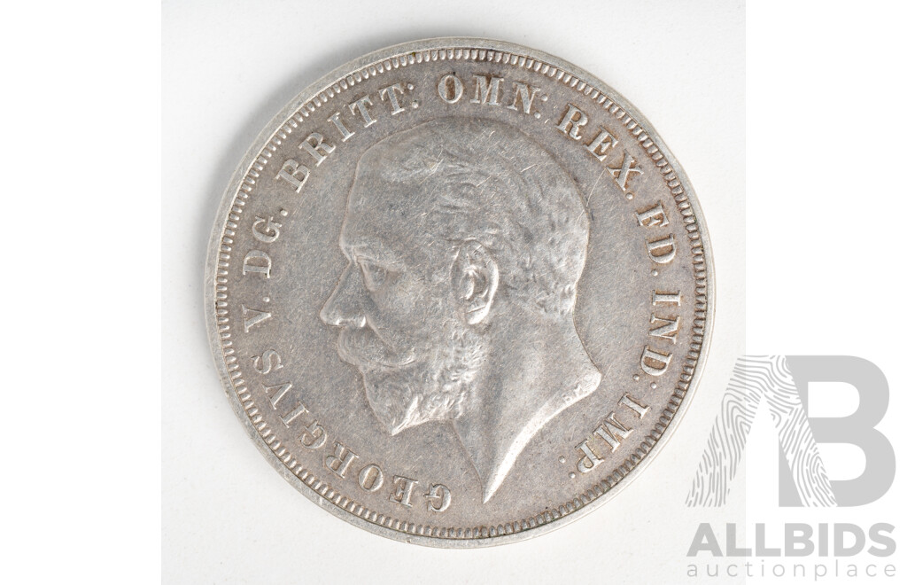 United Kingdom 1935 Silver Crown, KGV Jubilee .500