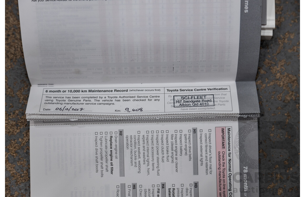 06/2017 Toyota Landcruiser Prado VX (4x4) GRJ150R MY17 4d Wagon Wildfire Metallic V6 4.0L - 7 Seater