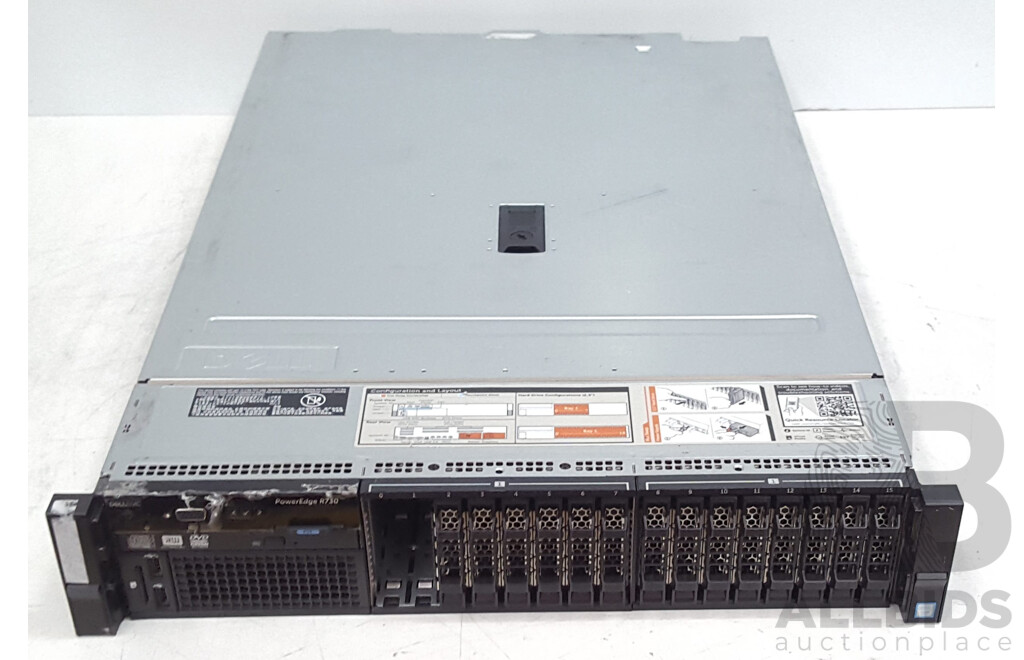Dell EMC PowerEdge R730 Dual Intel Xeon (E5-2630 v4) 2.20GHz-3.10GHz 10-Core CPU 2RU Server w/ 16GB DDR4