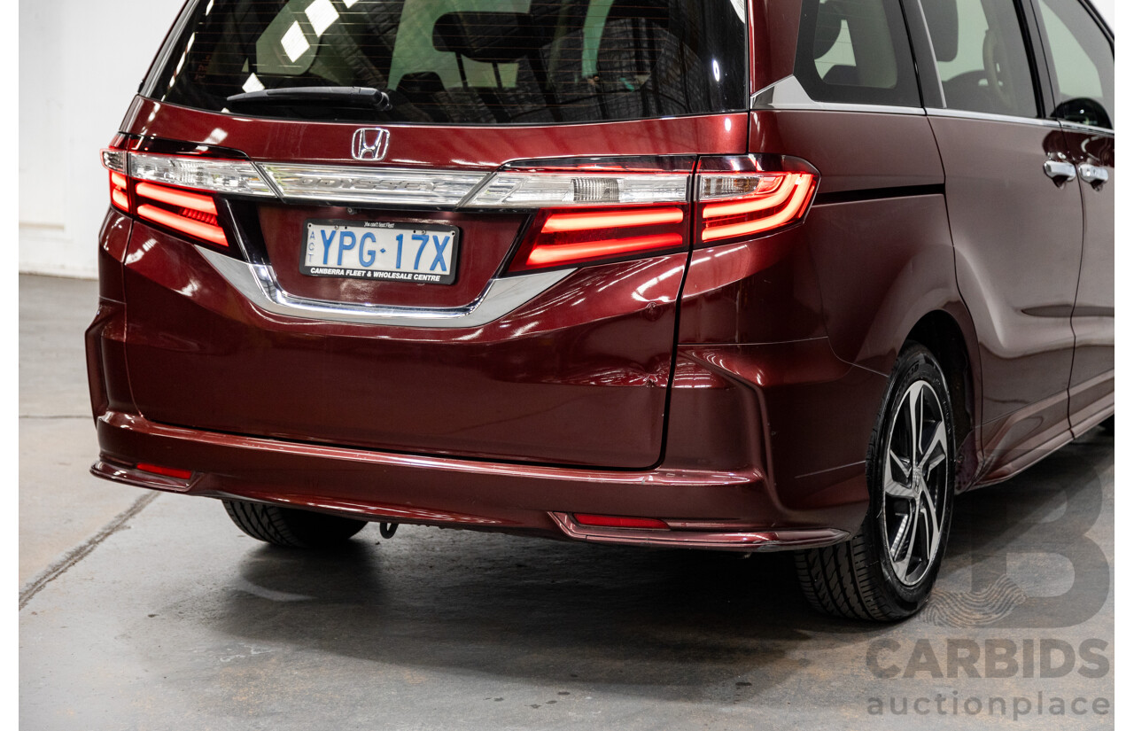 6/2016 Honda Odyssey Vti-L RC MY16 4d Wagon Carnelian Red 2.4L - 7 Seater