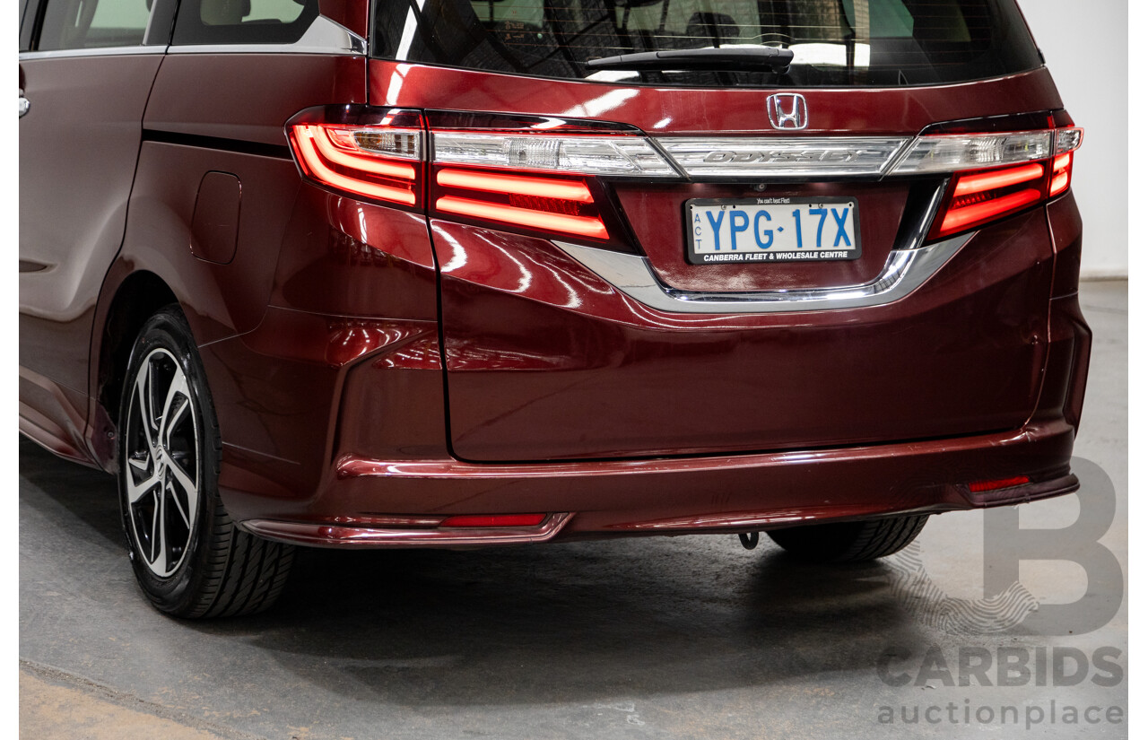 6/2016 Honda Odyssey Vti-L RC MY16 4d Wagon Carnelian Red 2.4L - 7 Seater