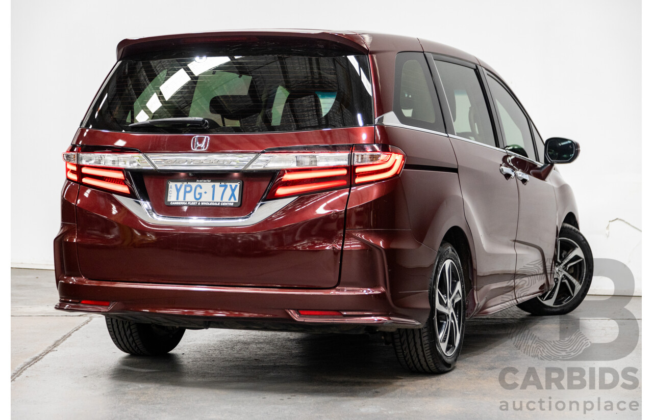 6/2016 Honda Odyssey Vti-L RC MY16 4d Wagon Carnelian Red 2.4L - 7 Seater