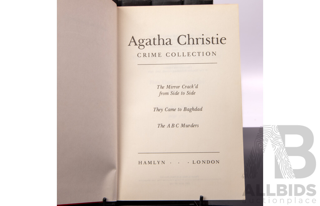 Five Volumes, Agatha Christie Crime Collection, Hamlyn, London, 1970, Hardcovers