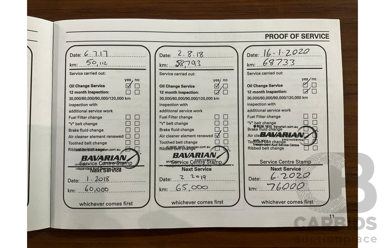 6/2011 Audi A6 2.0 TFSI 4GL 4d Sedan Dakota Grey Metallic Turbo 2.0L