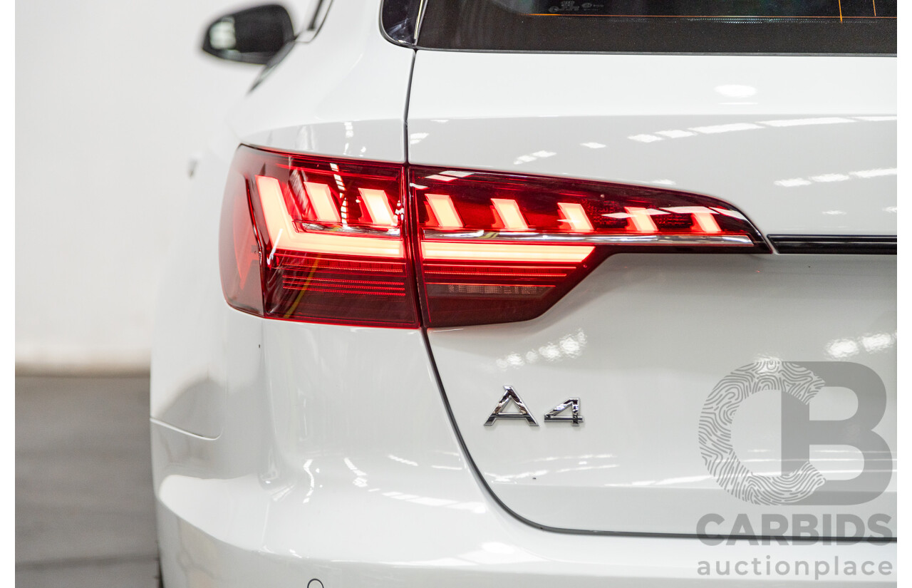 03/2022 Audi A4 45 TFSI S-Line Quattro (AWD) B9 MY22 4d Wagon White Turbo 2.0L