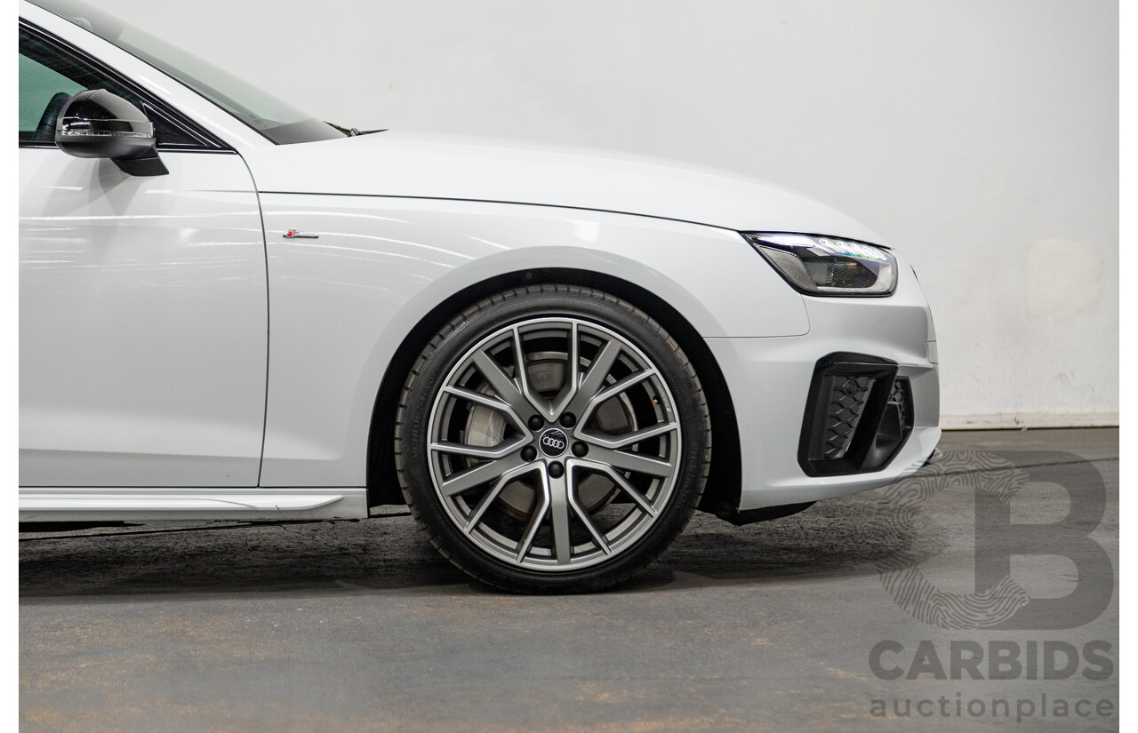 03/2022 Audi A4 45 TFSI S-Line Quattro (AWD) B9 MY22 4d Wagon White Turbo 2.0L