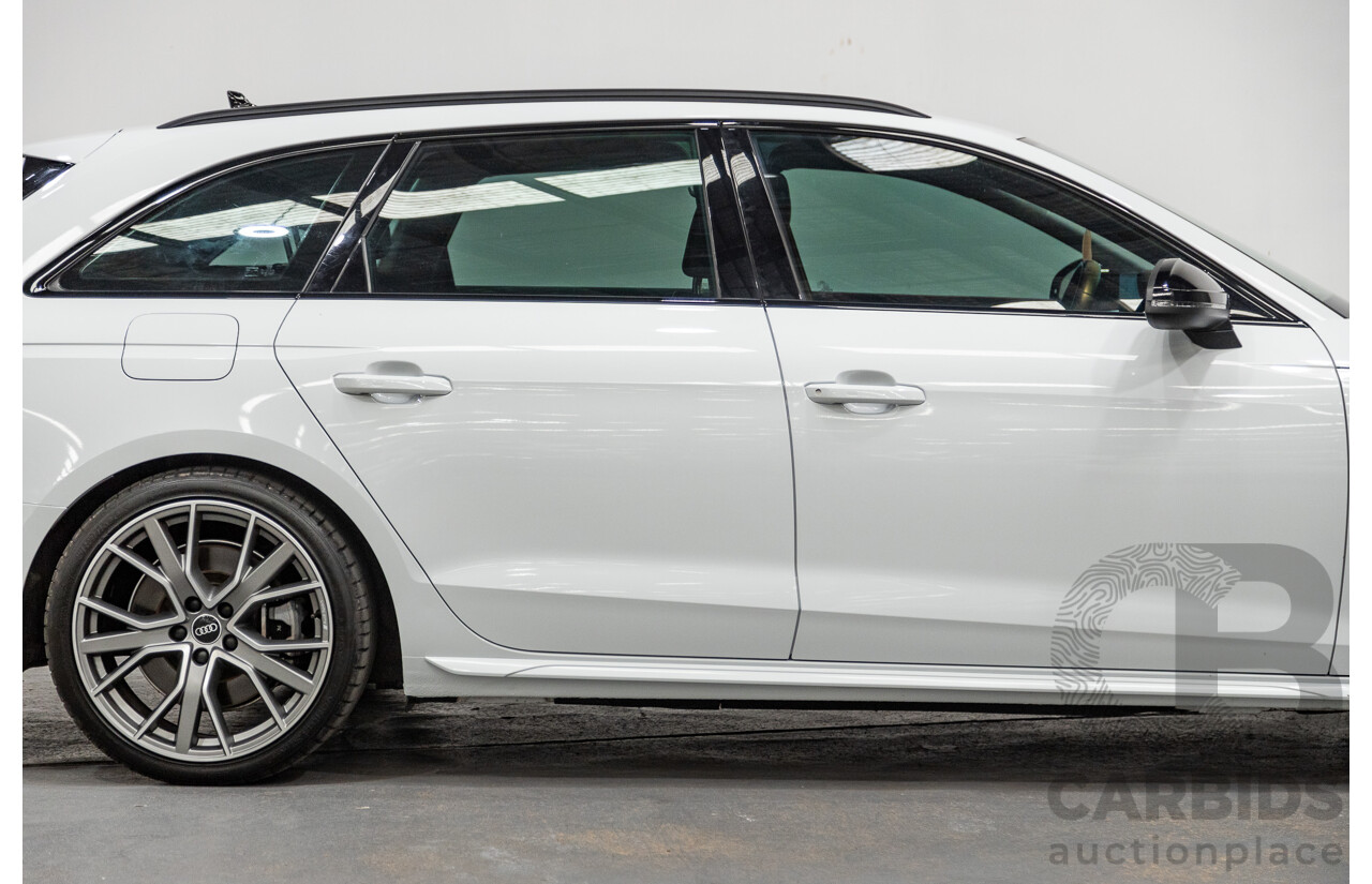 03/2022 Audi A4 45 TFSI S-Line Quattro (AWD) B9 MY22 4d Wagon White Turbo 2.0L