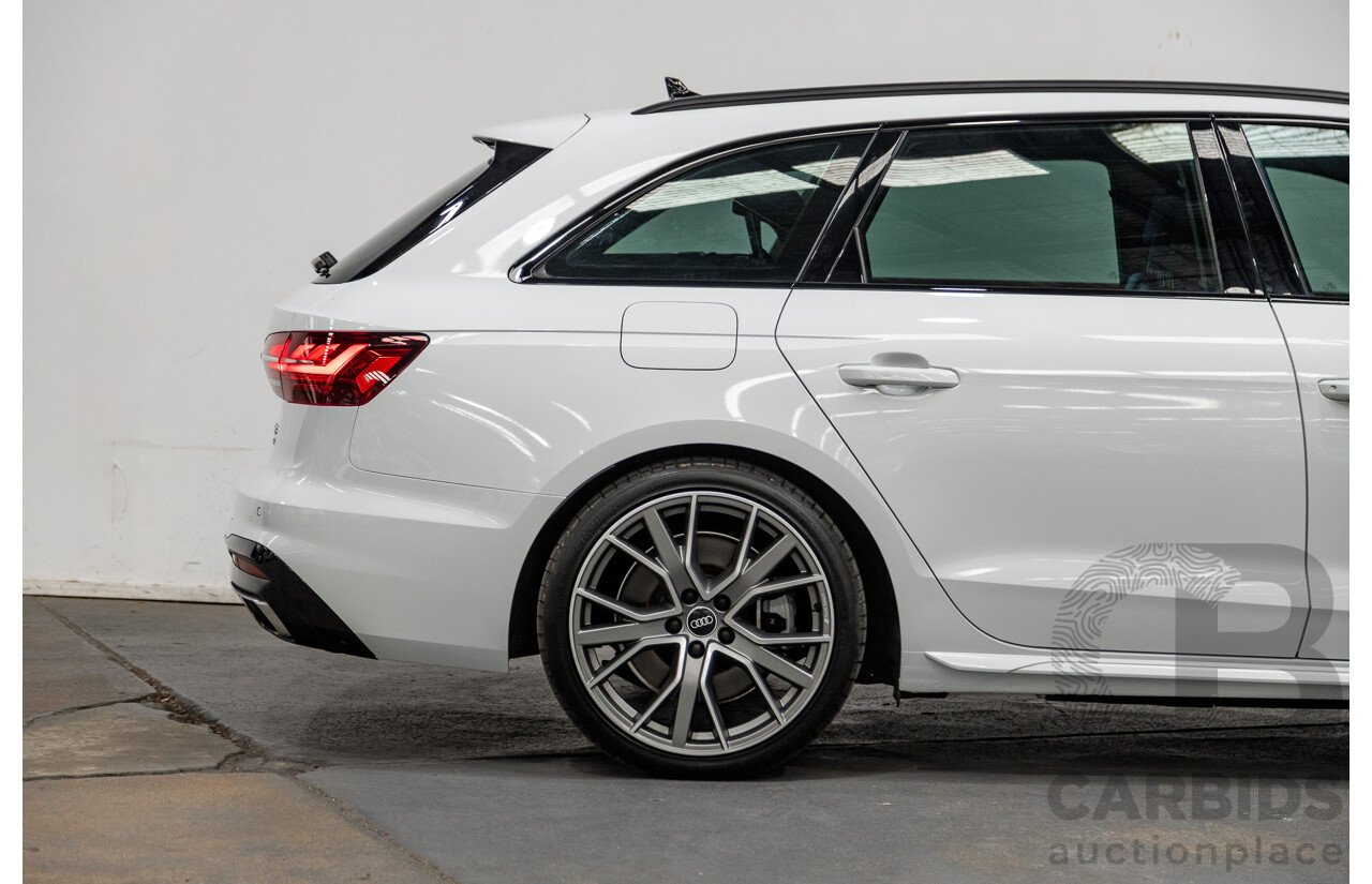 03/2022 Audi A4 45 TFSI S-Line Quattro (AWD) B9 MY22 4d Wagon White Turbo 2.0L