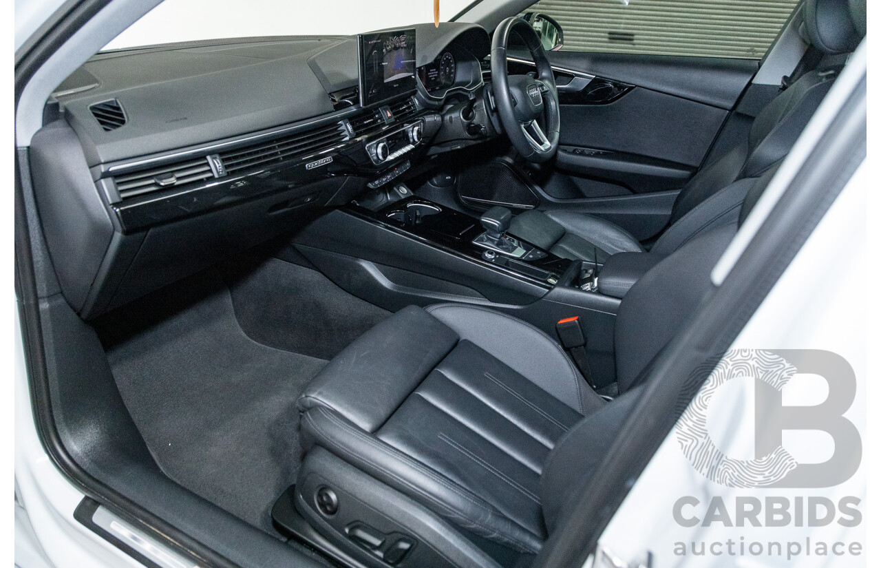 03/2022 Audi A4 45 TFSI S-Line Quattro (AWD) B9 MY22 4d Wagon White Turbo 2.0L