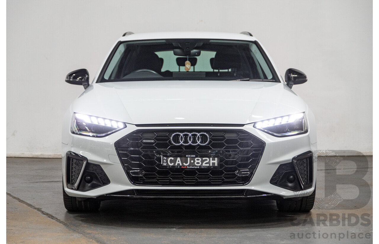 03/2022 Audi A4 45 TFSI S-Line Quattro (AWD) B9 MY22 4d Wagon White Turbo 2.0L