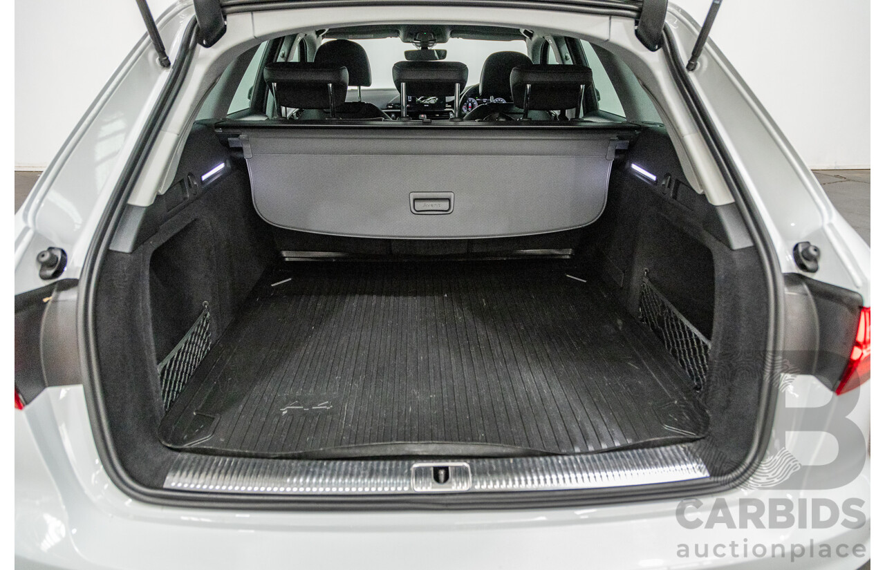 03/2022 Audi A4 45 TFSI S-Line Quattro (AWD) B9 MY22 4d Wagon White Turbo 2.0L