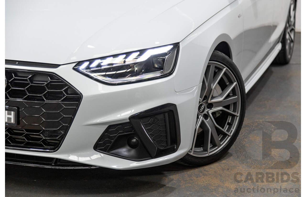 03/2022 Audi A4 45 TFSI S-Line Quattro (AWD) B9 MY22 4d Wagon White Turbo 2.0L