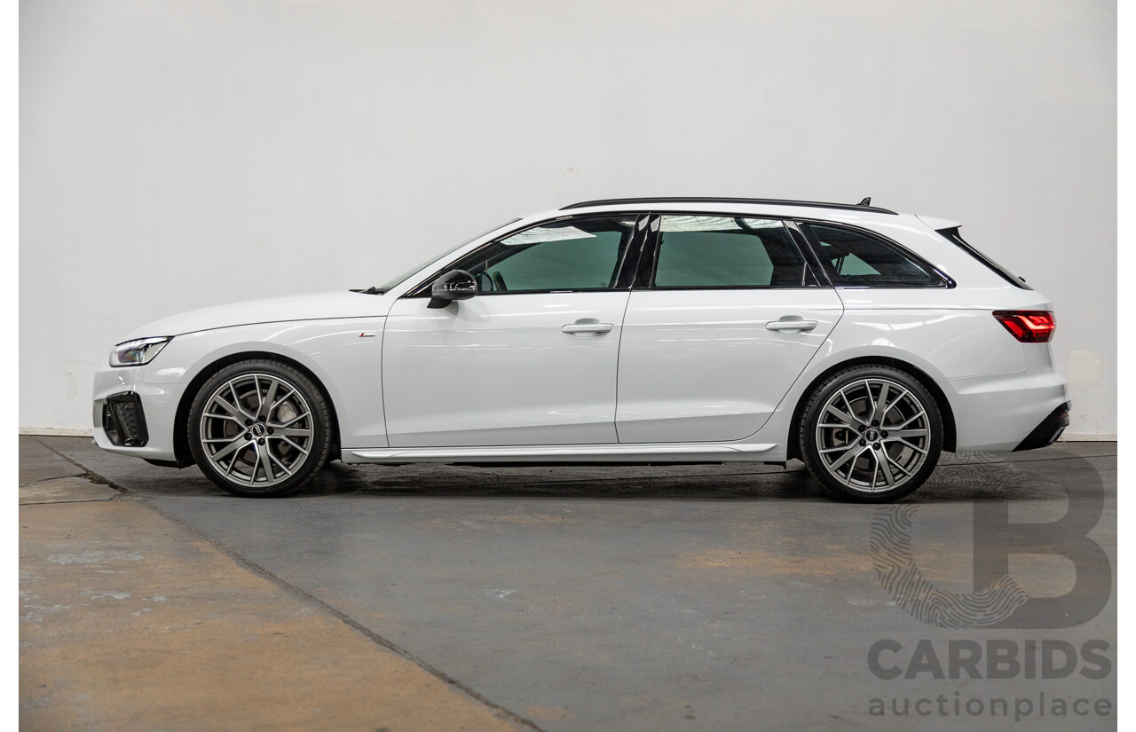 03/2022 Audi A4 45 TFSI S-Line Quattro (AWD) B9 MY22 4d Wagon White Turbo 2.0L
