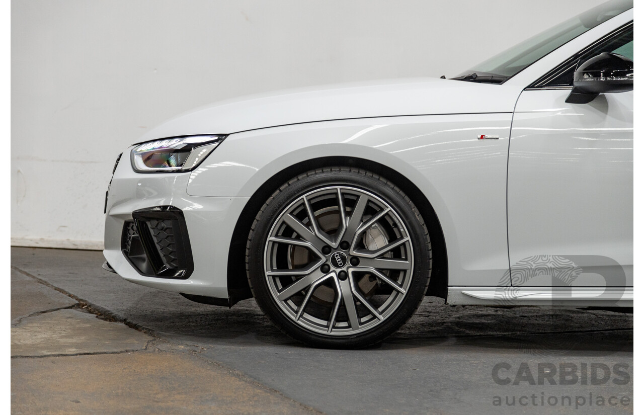 03/2022 Audi A4 45 TFSI S-Line Quattro (AWD) B9 MY22 4d Wagon White Turbo 2.0L