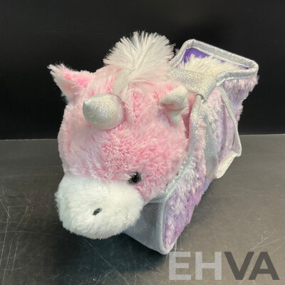 Pink Unicorn Doll in the Bag & Assorted of Craft Items and Stickers