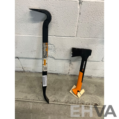 Trojan Bolt Cutters, Cyclone & Fiskars Axe, Crowbar