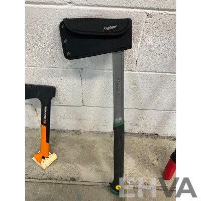 Trojan Bolt Cutters, Cyclone & Fiskars Axe, Crowbar